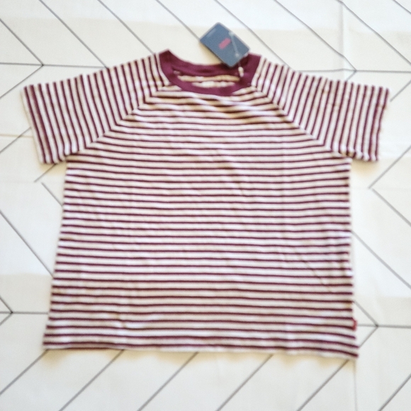 Levi's Stripe Crewneck T-Shirt, Women's Size S. - Picture 1 of 5